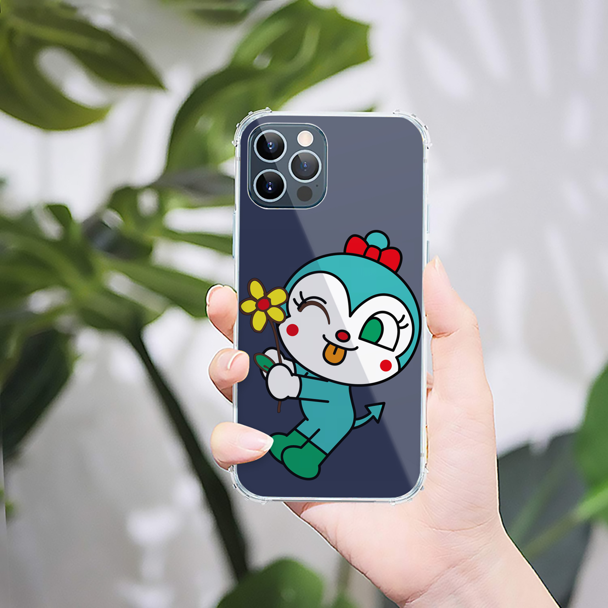 （画像用） アンパンマン Anpanman 【iPhone 12シリーズ対応】透明スマホケース（クリアソフトケース）